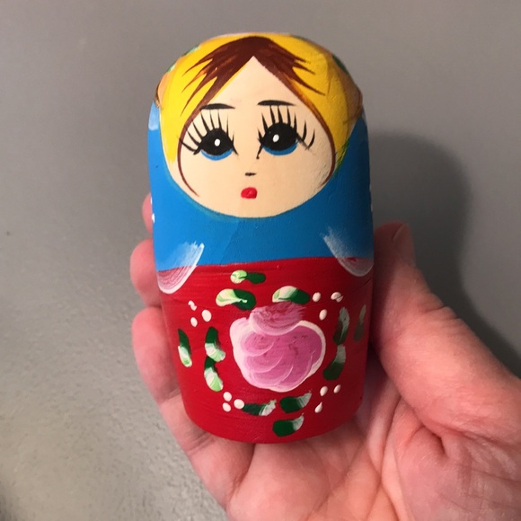 Russian Nesting Dolls Matryoshka (7 piece set) wooden hand painted - Picture 9 of 16